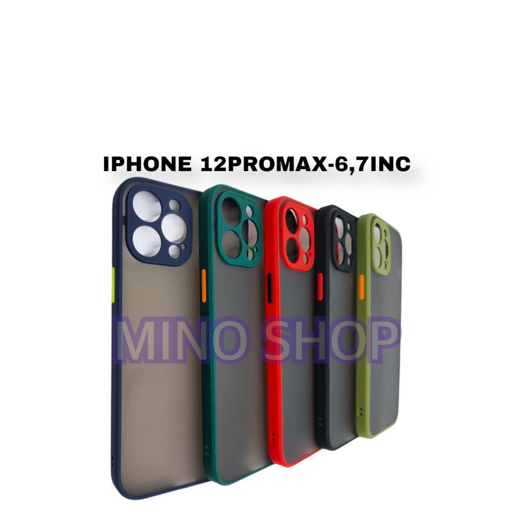 SOFTCASE IPHONE 12 PRO MAX 6.7INC - HARDCASE DOVE MYCHOICE PLUS PELINDUNG KAMERA - AERO CASE