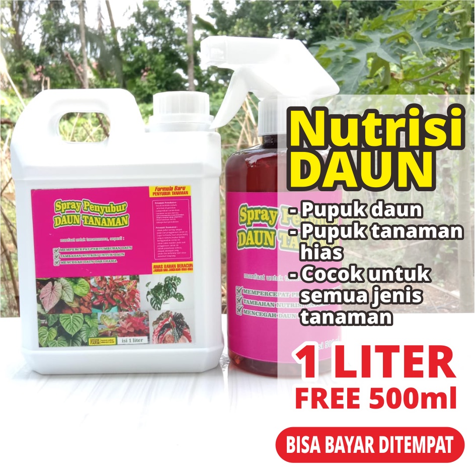 [bogorfarm]  VITAMIN SEMPROT UNTUK DAUN TANAMAN  1Liter FREE 500ml