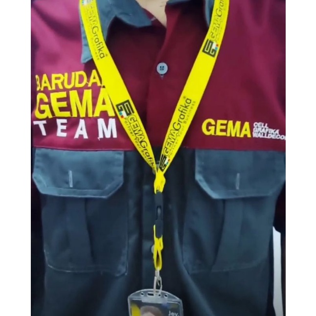 

TALI LANYARD CUSTOM / ID CARD CUSTOM CETAK 2 SISI / LANYARD FULL PRINTING