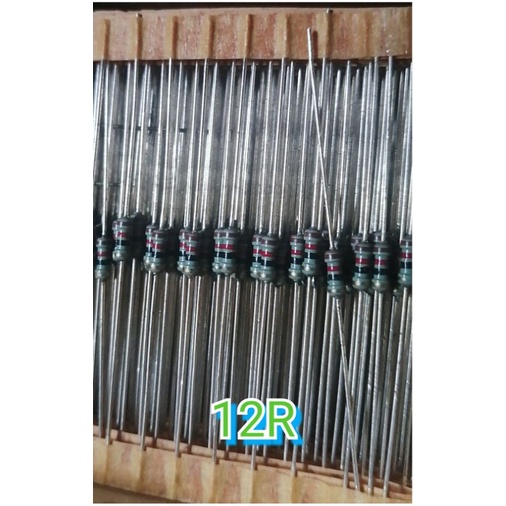 10.pcs. aneka nilai resistor Japan 1/2 wat bodi 1/4