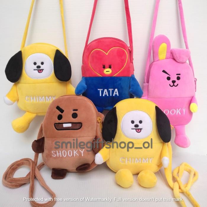 Tas Slempang Boneka Bt21/Bts Unofficial