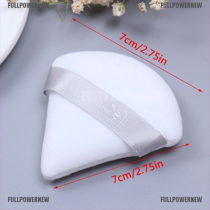 [COD] Mini Triangle Velvet Facial Face Puff Cosmetic Makeup Cotton Satin Puffs Sponge [FLID]