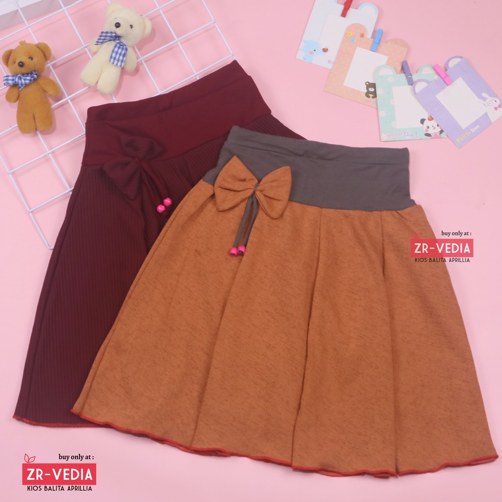 [POLOS] Rok Pita Bianca uk 6-7 Tahun / Skirt Anak Perempuan Cewek Pendek Polos Import Best Quality