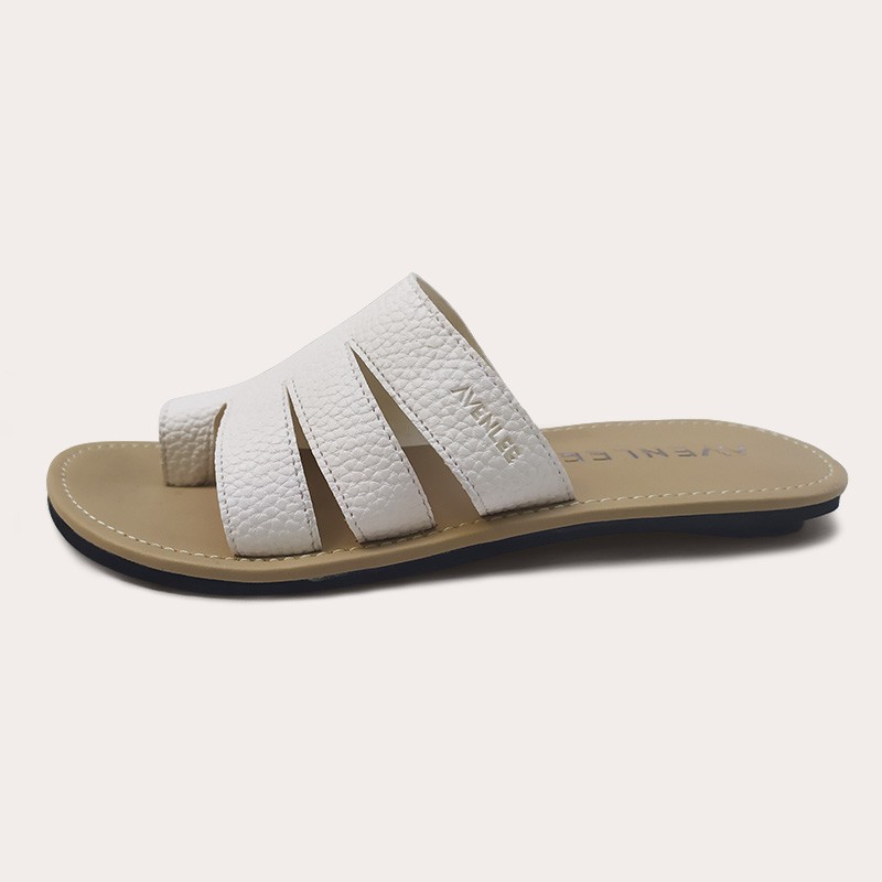 Sandal Wanita Jepit Jempol Papirut Motif Kulit Jeruk Sol Karet Anti Licin Avenlee Iris
