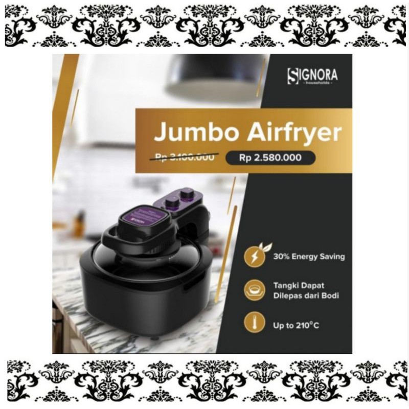 Jumbo Airfryer Signora + Bonus
