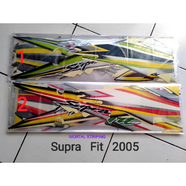 STRIPING STICKER SUPRA FIT DIST 2004 , 2005 LIS BODY ORI / STANDAR