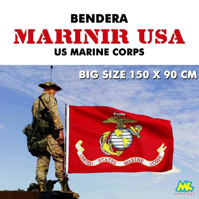 Bendera Korps Marinir Amerika / Us Marine Flag