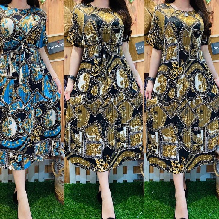 MIDI DRESS GOLDIE PLISKET 1292/1270 [CJR.02Jn22d]