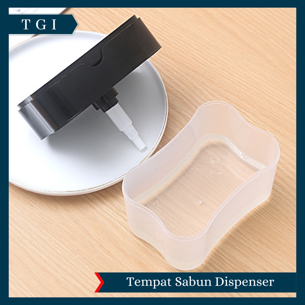 TGI - DISPENSER SABUN PRAKTIS | SOAP DISPENSER HOLDER SPONS CUCI PIRING 2 IN 1 | SPONGE HOLDER