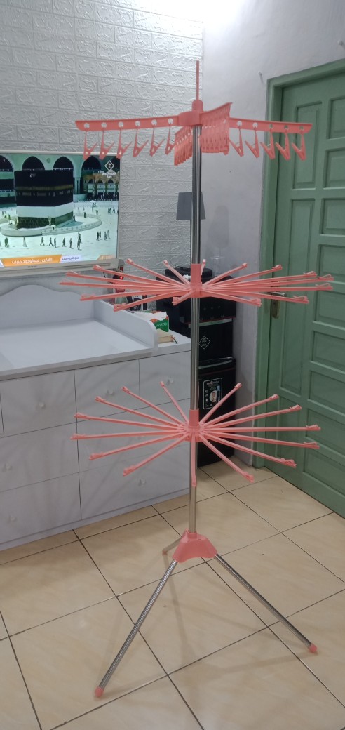 Ygs  Foldable Clothes Drying Airer Rak Jemuran Lipat /jemuran Menara Random