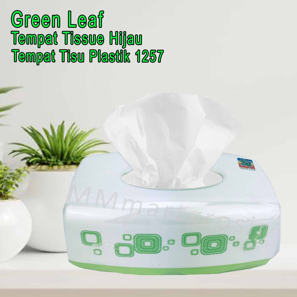 TEMPAT TISSUE GREEN LEAF 1257 / KOTAK TISU