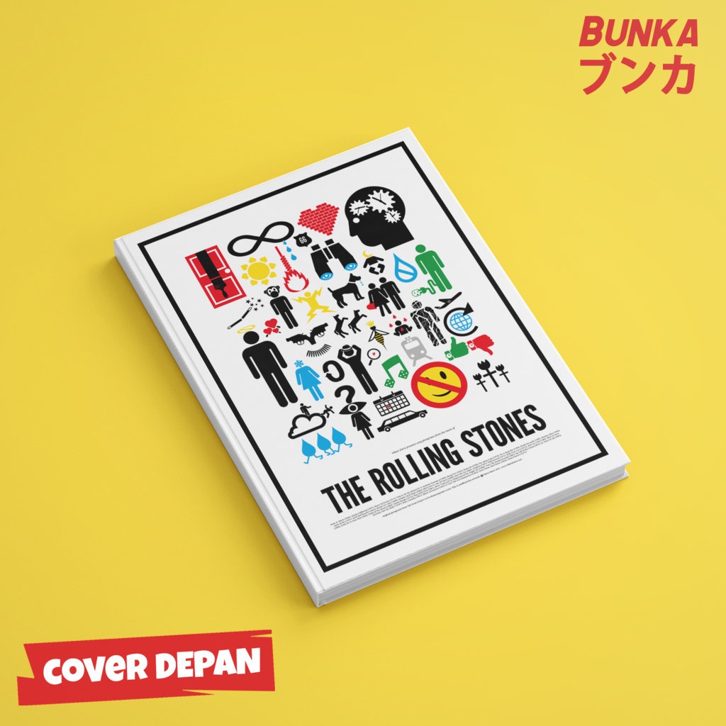

Notebook The Rolling Stones iconic Hardcover A5 Buku Tulis Catatan Notes Agenda Planner Jurnal