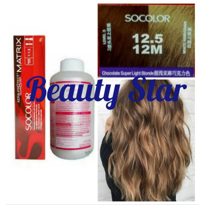 MATRIX SOCOLOR NO. 12.5 / 12M CHOCOLATE SUPER LIGHT BLONDE DAN OXYDANT