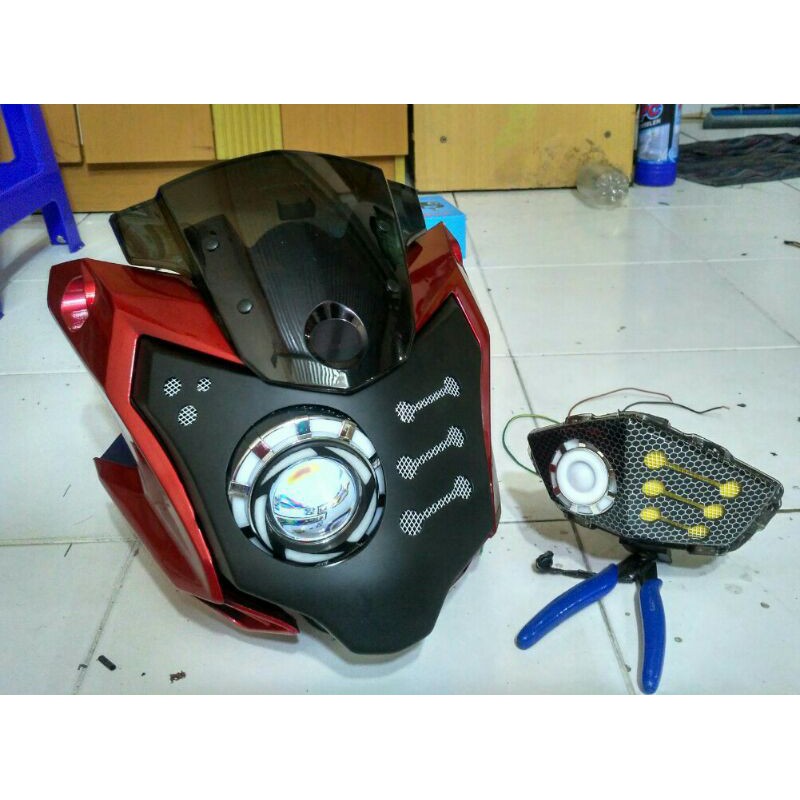 Paket lampu depan belakang Vixion New coak projie