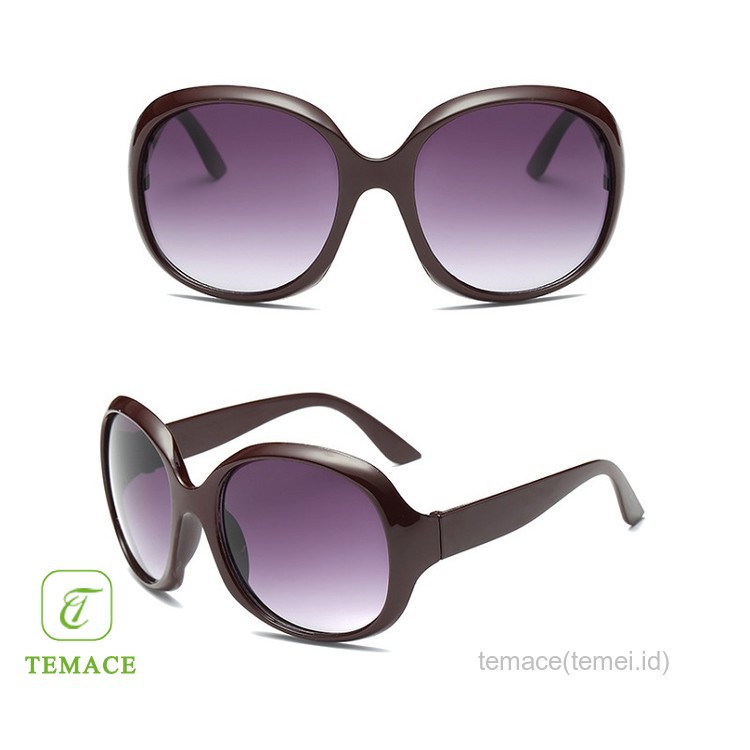 Kacamata Wanita Model Asimetris Polygonal rimless Warna Transparan