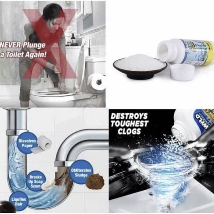 FREE KEYCHAIN Magic Foam Bebas Mampet Sink and Drain Original