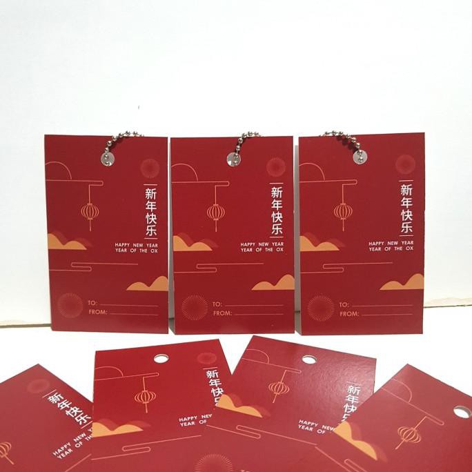 

FALSH SALE Gift Tag/ Hang Tag/ Kartu Ucapan/ Gantungan Kartu Imlek 01 (25pcs)