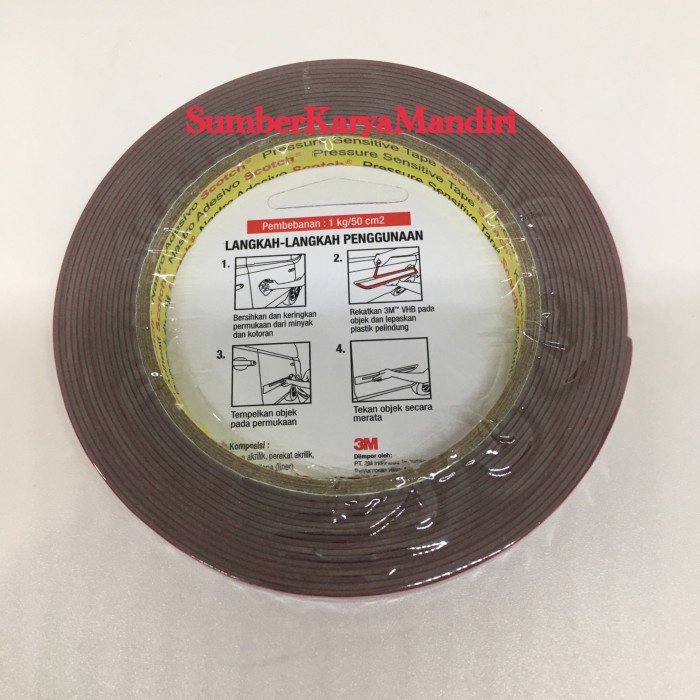 

Cantik 3M Vhb Double Tape 12Mm X 4.5M / Double Tape 3M Original Hemat