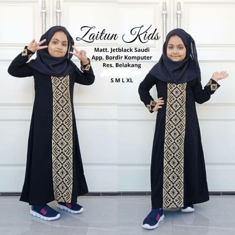 Abaya Anak Zaitun Kids