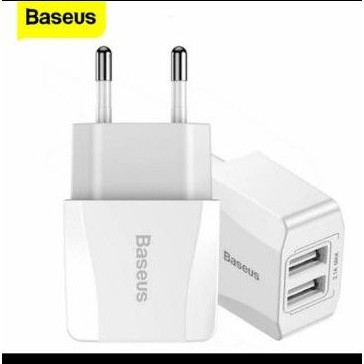 baseus dual USB charger phone adaptor / kepala charger baseus