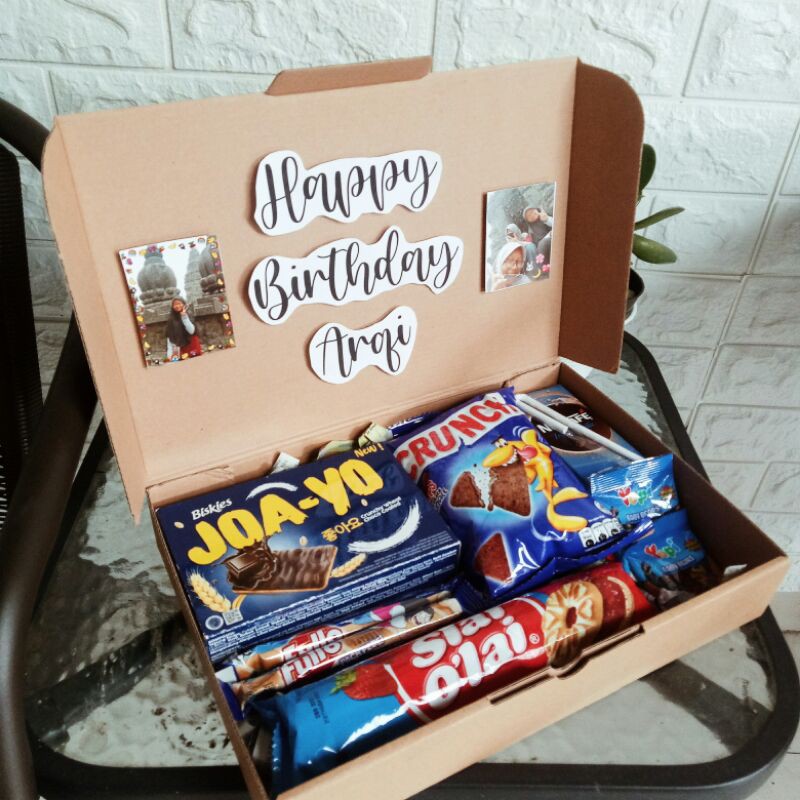 

SNACK BOX WARNA / GIFT BOX WARNA / HADIAH ULANG TAHUN