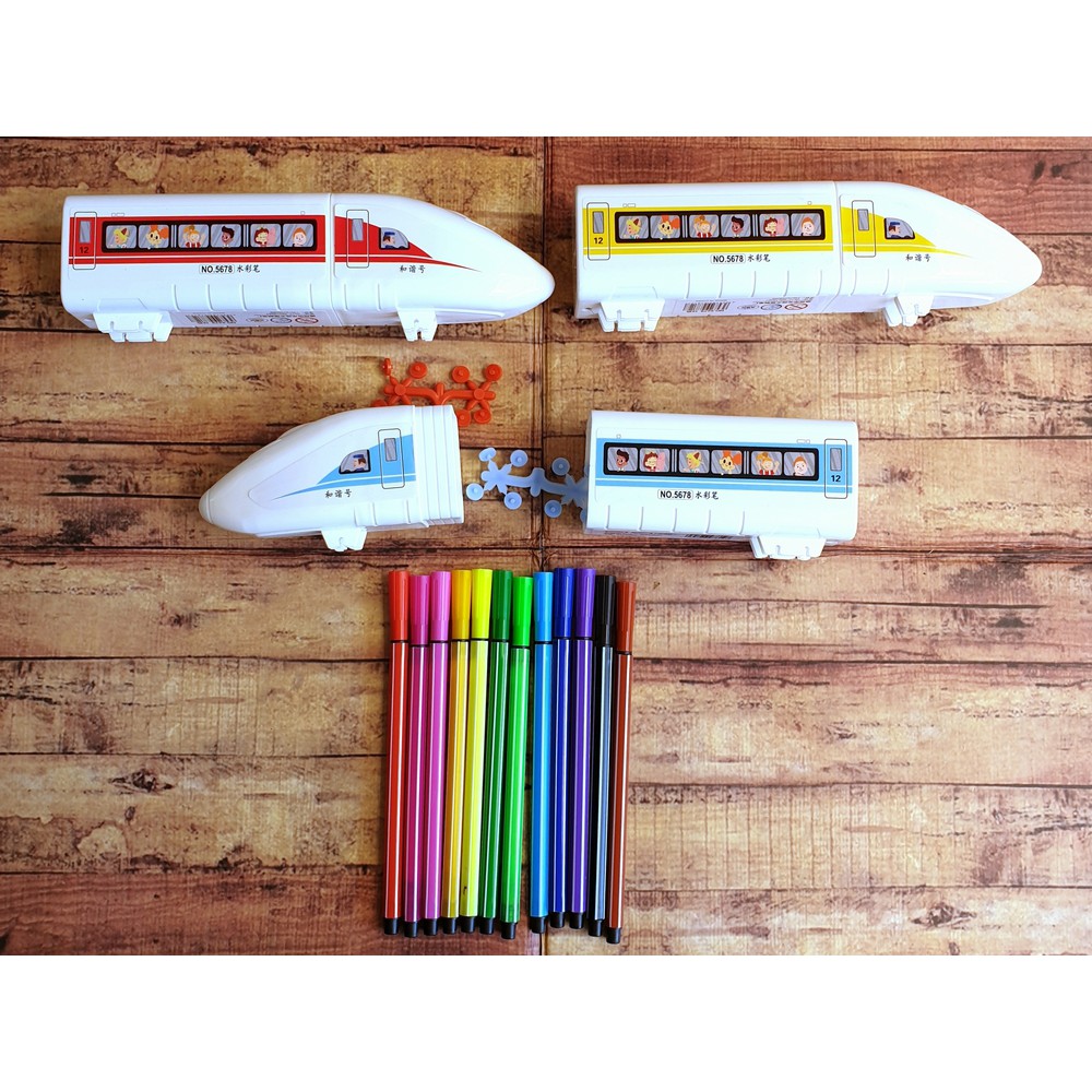 Water Color Pen Miniatur Kereta No 5678 - Water Color Pen 12 Warna - Spidol