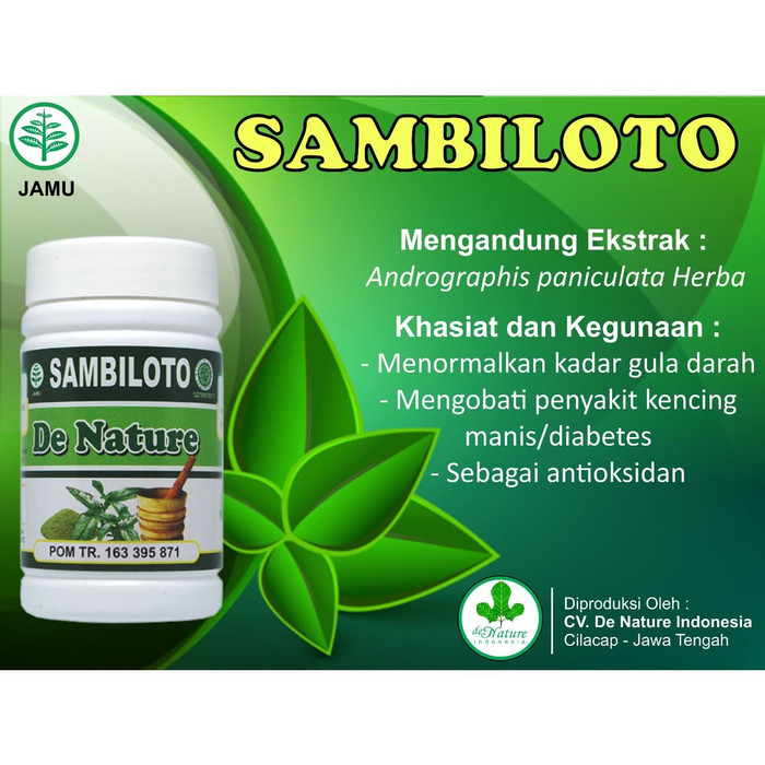 

Sambiloto De Nanture obat Herbal Diabetes Kapsul Sambiloto Herbal Ekstrak Sambiloto Asli