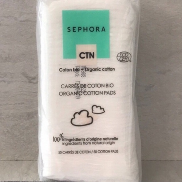 SEPHORA Cotton Pads ( Organic Cotton Pads / Reusable ) Kapas