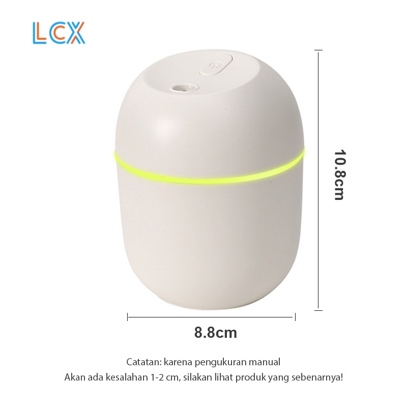 LCX PAKET ESSENTIAL OIL DIFFUSER Difuser Humidifier Air Purifier Young Lampu Tidur Living Oil