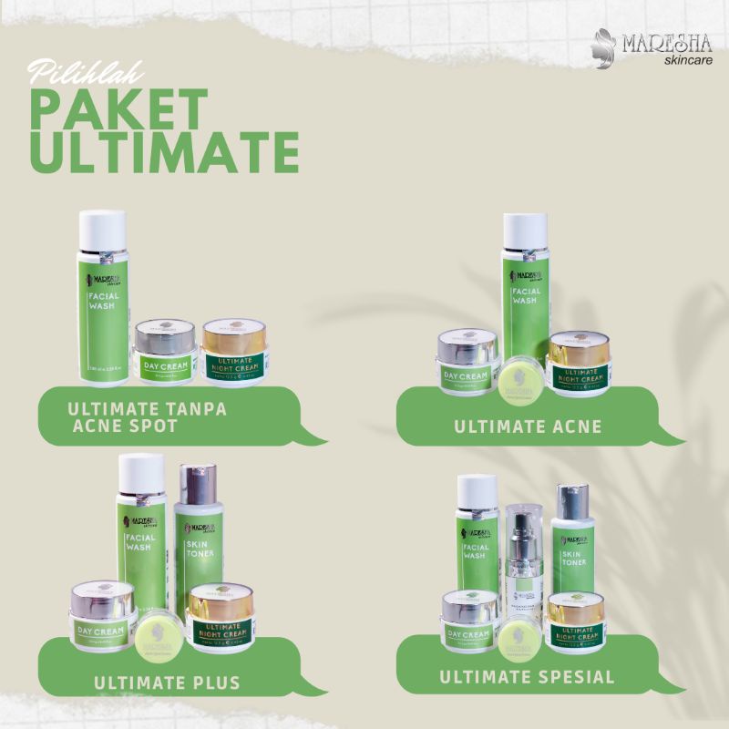 ULTIMATE SET PAKET MARESHA SKINCARE