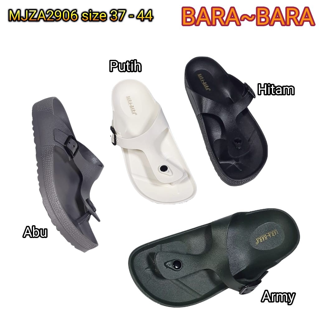 BARA BARA ORIGINAL jelly sandal jepit karet empuk murah pria barabara cowok cewek import MJZA2906