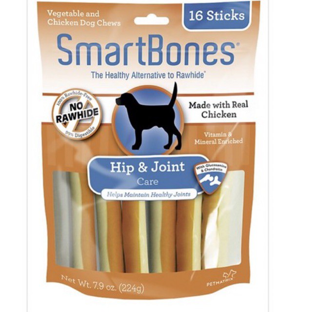 SmartBones Functional Snack Anjing Dental 16 Sticks