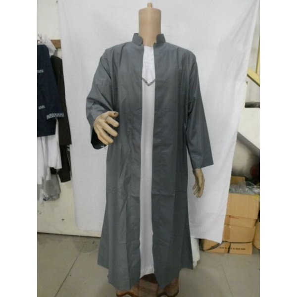 JUBAH GAMIS PRIA LUARAN MODEL SAUDI HARAMAIN BORDIR TERBARU
