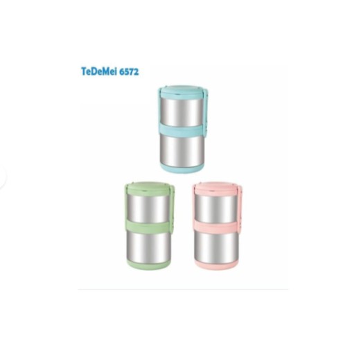 LUNCHBOX TEDEMEI 6572 TEMPAT MAKAN RANTANG 2 SUSUN STAINLESS