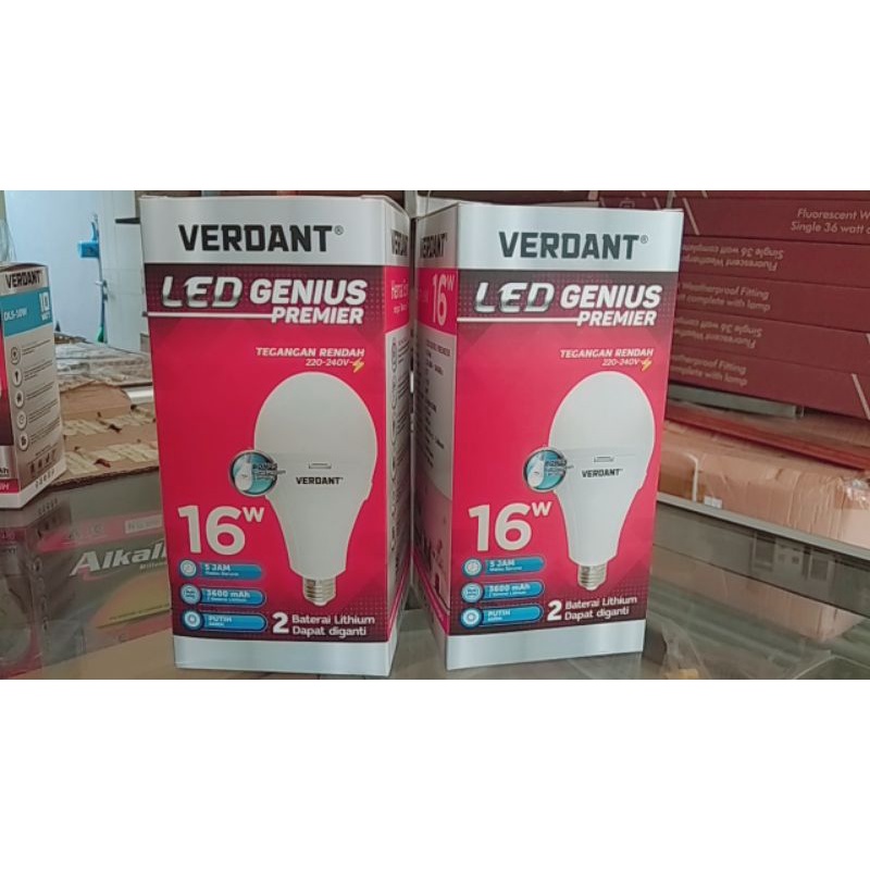 verdant led genius premier 16w emergency lamp