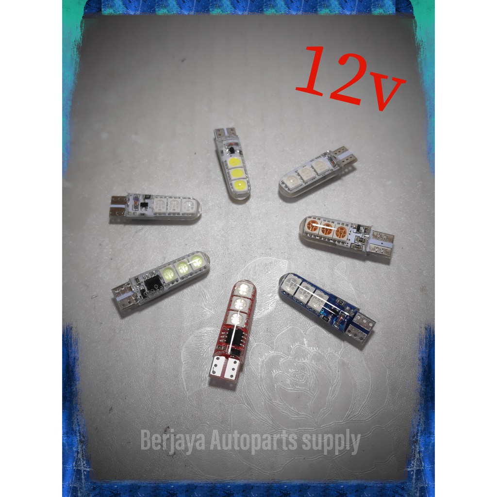 1SET LAMPU T10 LED  JELLY LAMPU SENJA LAMPU MOBIL LAMPU MOTOR