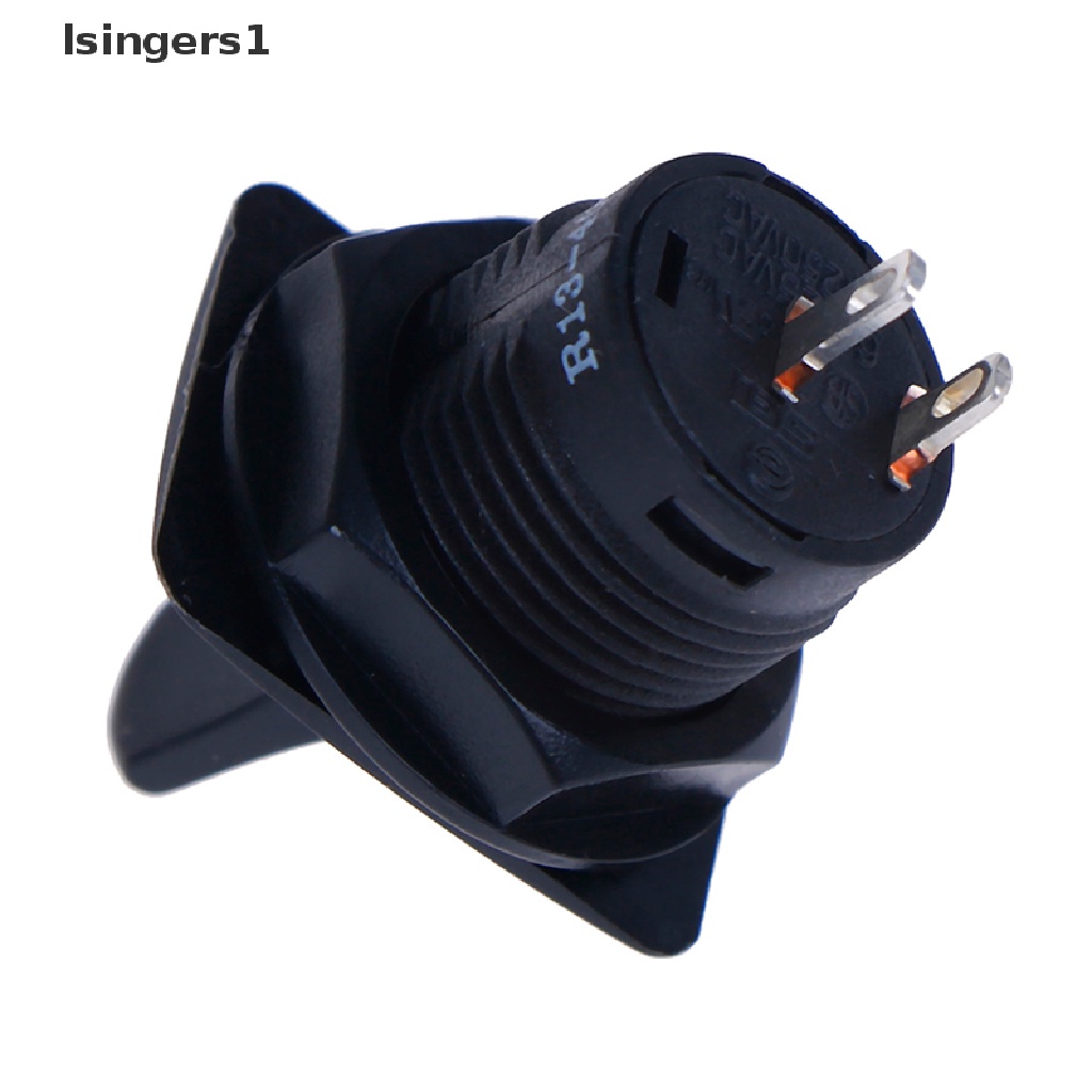 (lsingers1) R13-402a Saklar Toggle Switch ON-ON 2 Pin 2 Posisi Bentuk Bulat Warna Hitam