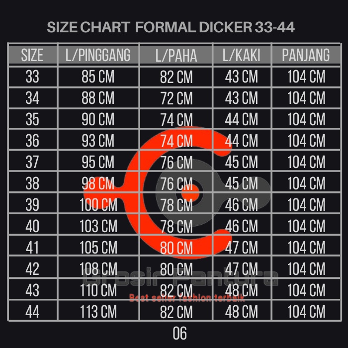 CELANA KERJA / BAHAN / KANTOR / FORMAL / PANJANG PRIA JUMBO BIG SIZE PRIA 33-44