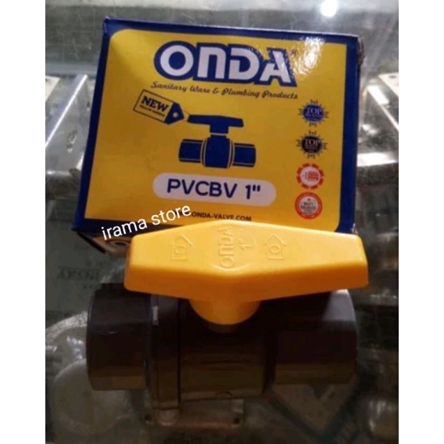 STOP KRAN ONDA PVC 1&quot;/BALL VALVE ONDA PVC 1&quot;