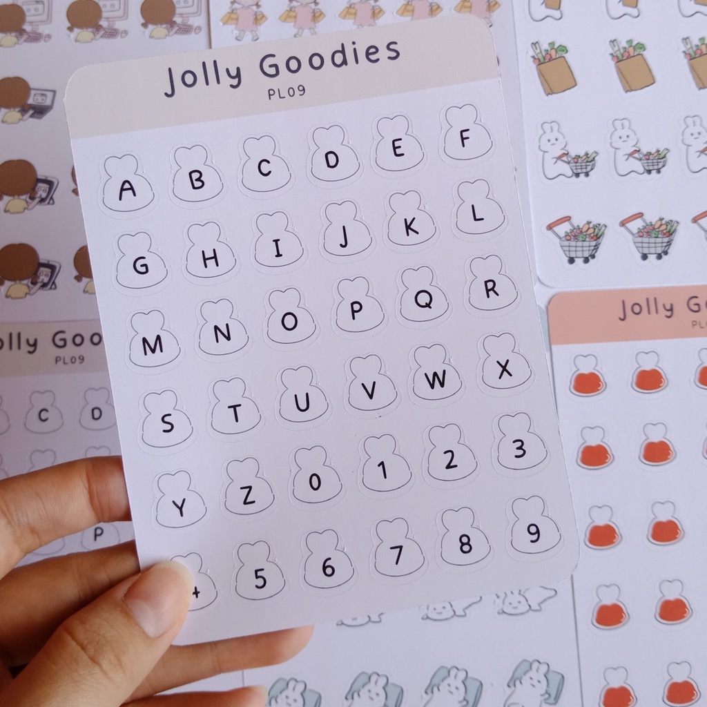 

Jolly Alphabet Stickersheet | Jurnal Deco Sticker [jollyatelier]