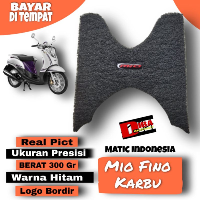 karpet motor fino karbu/karpet fino lama/karpet bihun original/pijakan kaki motor/alas kaki motor