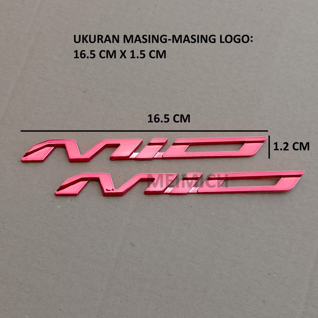 Emblem Logo 3D Yamaha MIO 2PCS (SEPASANG KANAN KIRI ya kak)