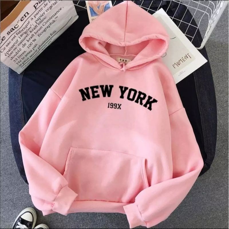 NY 199X SWEATER HOODIE WANITA PRIA KEKINIAN TERMURAH