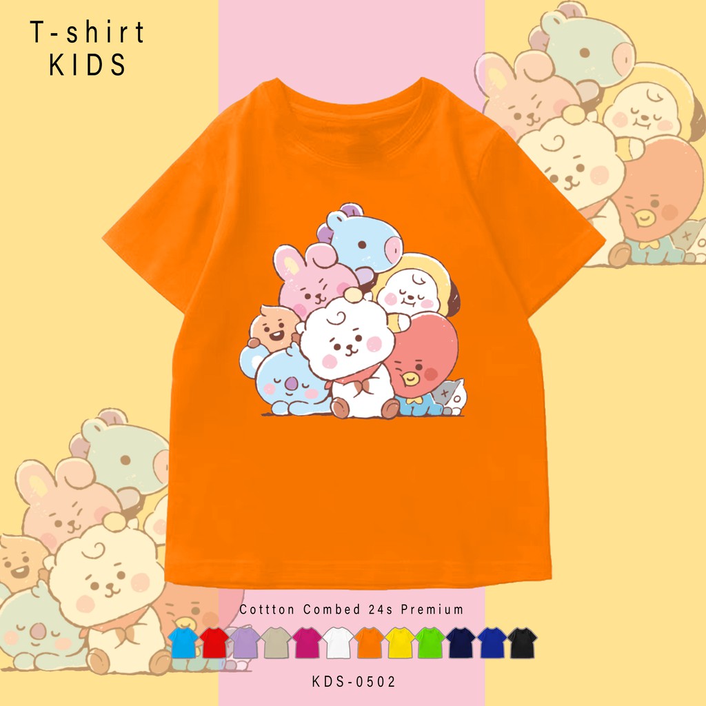 KDS-0502 PAKAIAN ANAK-ANAK / BAJU KIDS / BAHAN COMBED 24S / UNISEX T-SHIRT