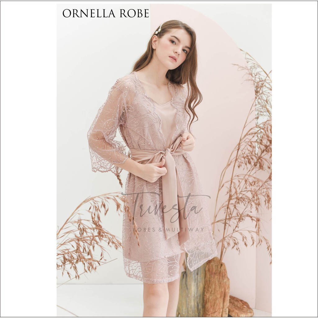 Ornella Robe- Blooming Collection - KIMONO ROBE PENGANTIN / BRIDESMAID