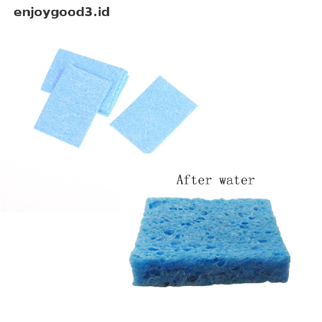 5pcs Pembersih Ujung Besi Solder Warna Biru Ukuran 6cm X 6cm