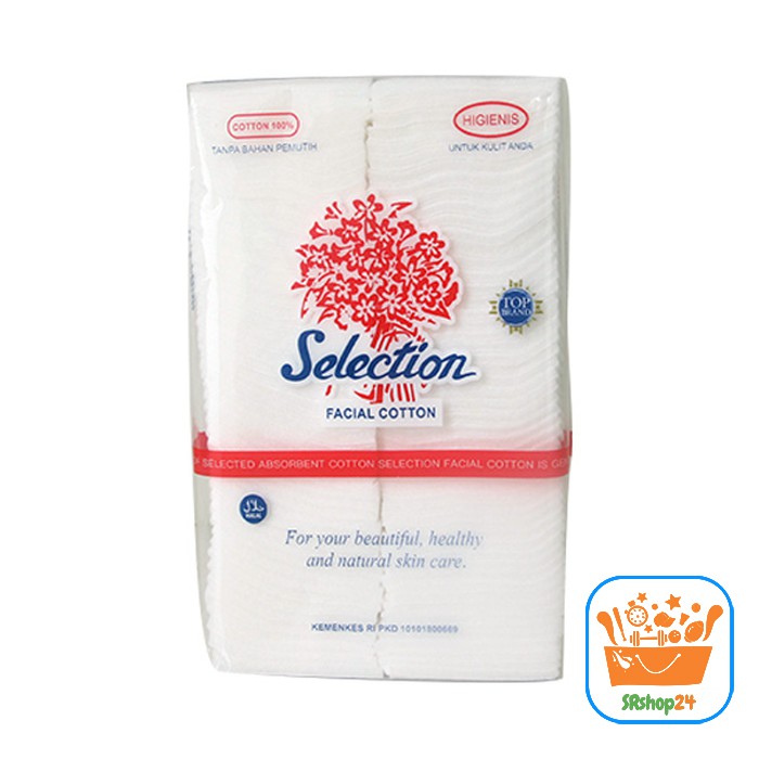 KAPAS WAJAH SELECTION 50GR KAPAS PEMBERSIH KECANTIKAN FACIAL COTTON