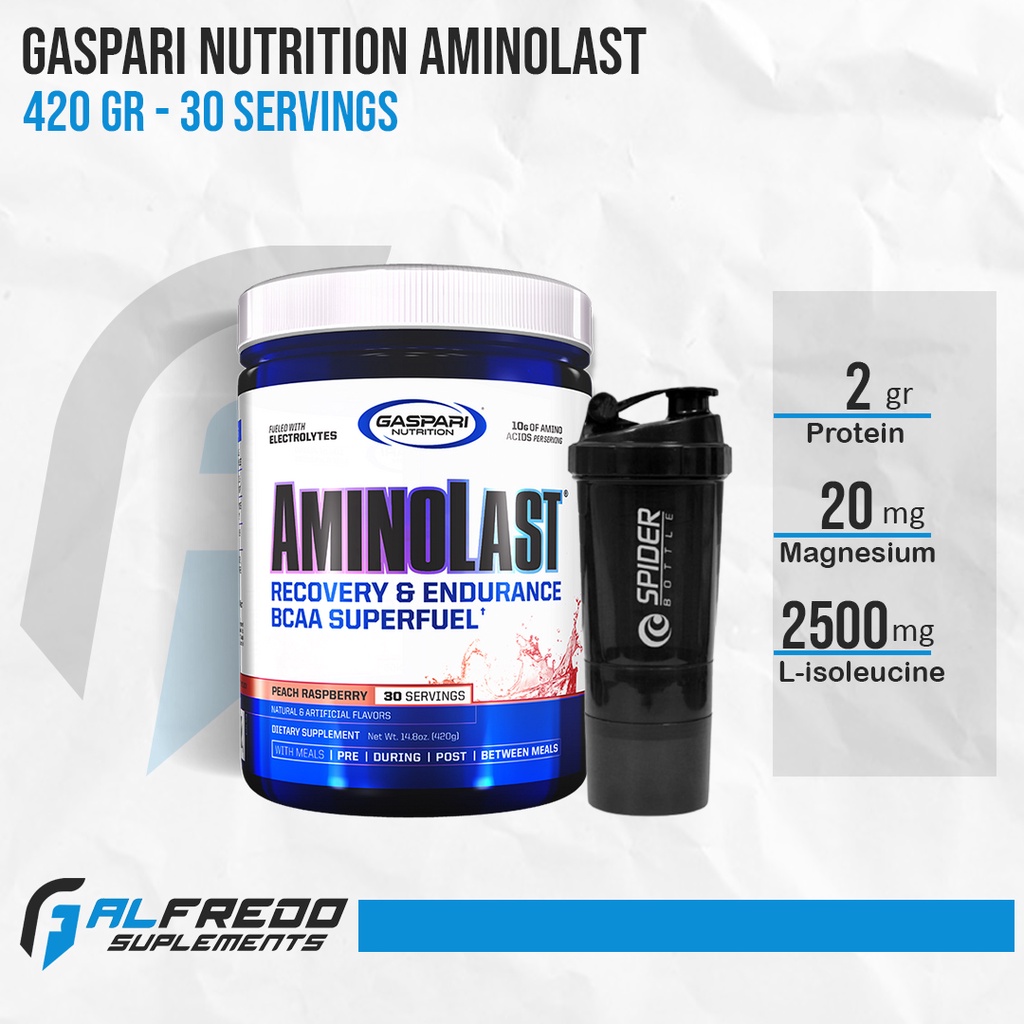 Gaspari Nutrition Aminolast 30 Serving Amino Suplemen Otot | Suplemen Fitness | Suplemen Gym
