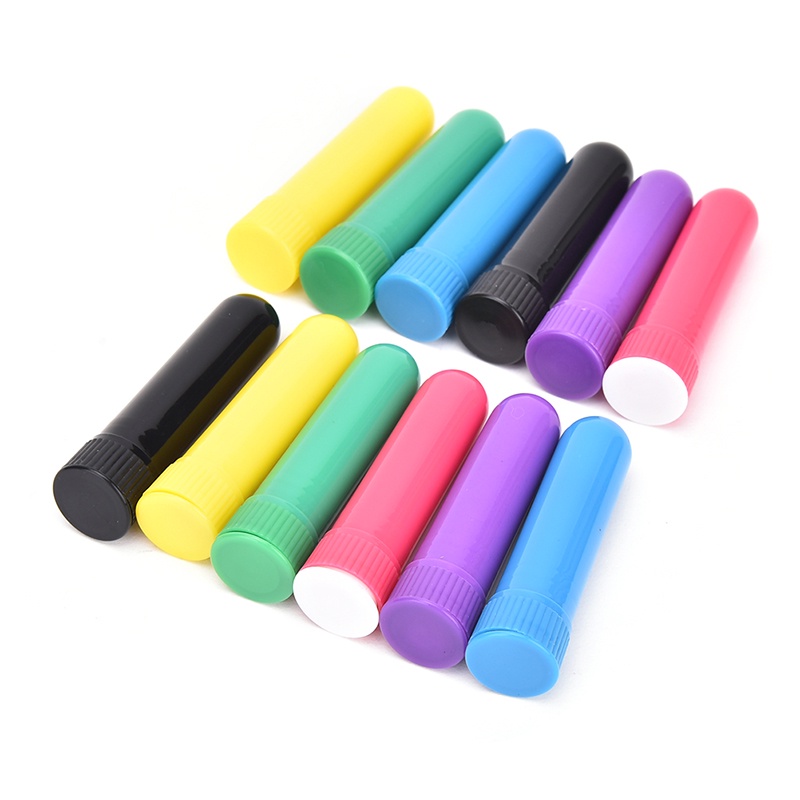 Dreamdreaming.id 12pcs / Set Tabung Inhaler Kosong + Stick Untuk Minyak Esensial / Aromaterapi