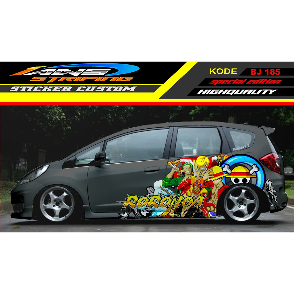 STICKER VARIASI SAMPING HONDA JAZZ